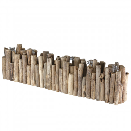 Vază, Lemn, culori naturale, PU 2, L. 8 cm, L. 53 cm, H 16 cm VAZE SI GHIVECE - Vază, Lemn, culori naturale, PU 2, L. 8 cm, L. 53 cm, H 16 cm