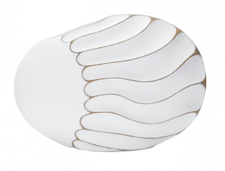 Vaza Lines, Rasina, Alb, 24.5x34x11.5 cm [1]