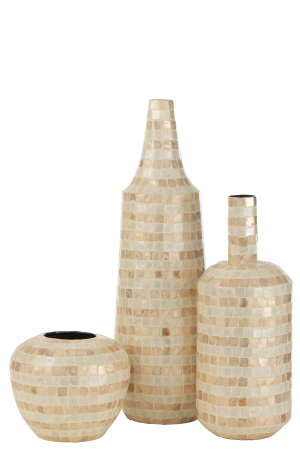 Vaza Long Shells, Rattan/Bambus, Bej, 23.5x23.5x70 cm [2]