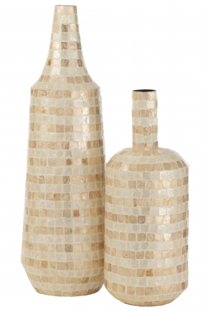 Vaza Long Shells, Rattan/Bambus, Bej, 23.5x23.5x70 cm [1]