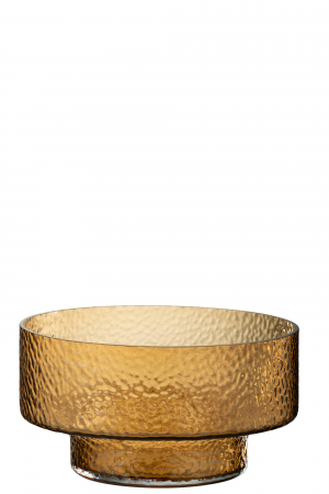 Vaze si boluri - Vază, Low Betty Sticlă, Maro, L 28| W 28| H 15 cm