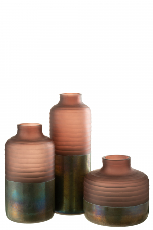 Vaza Matte, Sticla, Multicolor, 19x19x42 cm [1]