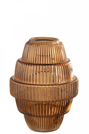 Vaze si boluri - Vază, Max Sticlă, Maro M, L 23| W 23| H 30 cm