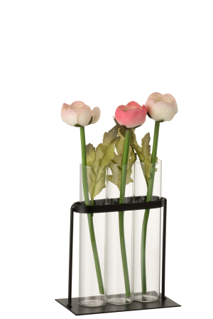 Vaza, Metal, Negru, 11x7x11 [1]