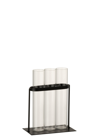 Vaza, Metal, Negru, 11x7x11 SALE % - Vaza, Metal, Negru, 11x7x11