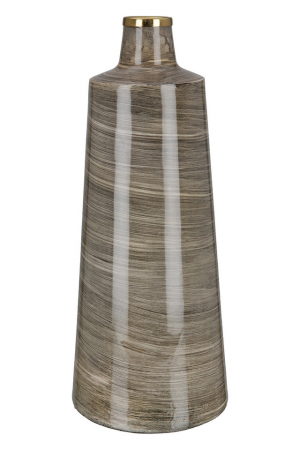 SALE % - Vază metalică conica Stripes