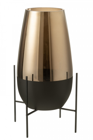 Vaza Milan, Sticla, Gri, 23x40x48 cm SALE % - Vaza Milan, Sticla, Gri, 23x40x48 cm