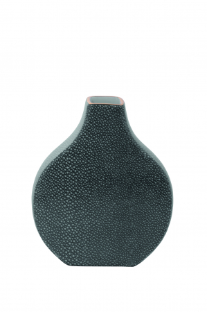 Vaza MINTA, Portelan, Negru, 19.5x23 cm