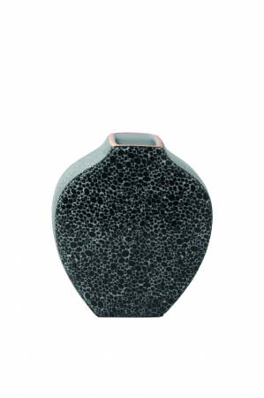 Vaza MINTA, Portelan, Negru, 15x17 cm