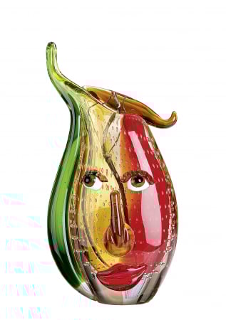 Vaza Musetto, sticla, multicolor, 17x31x7 cm [1]