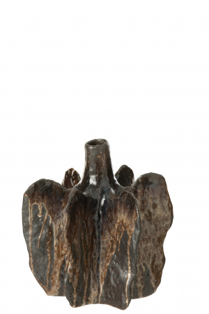 Vaze si boluri - Vază, Naga ceramică, Maro/Negru M, L 18.5| W 18| H 20.5 cm