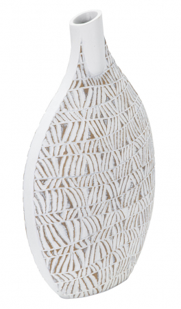 Vaza Nairobi, Rasina, Alb, 46.5x30.5x11.5 cm [2]
