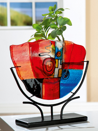 IN STOC - Vaza NEW LIFE, sticla, 49.5x45.5x10.5 cm