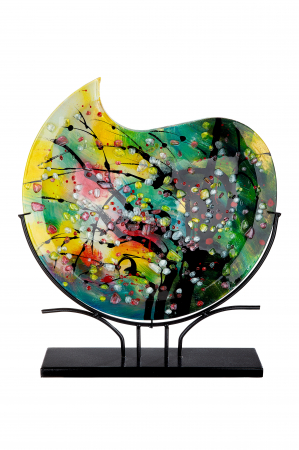 Vaza Nicosia, Sticla, Multicolor, 45x52x10 cm [2]