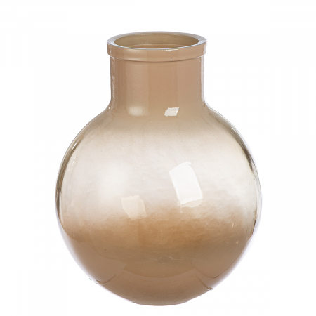 Vază, Novella, Sticlă, maro, PU 1, H. 31 cm, D. 24 cm VAZE SI GHIVECE - Vază, Novella, Sticlă, maro, PU 1, H. 31 cm, D. 24 cm