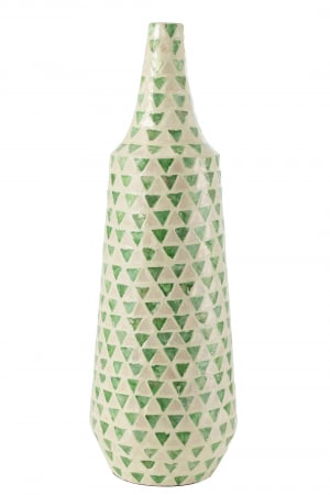 SALE % - Vaza Nuye, Hartie, Verde, 24x24x72 cm