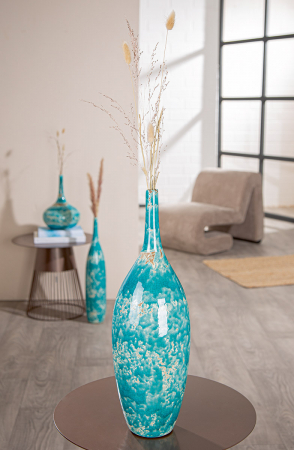 Vază, Obiect decorativ, „Actros”, Ceramică, verde, PU 2, H 50 cm, D 15 cm [3]