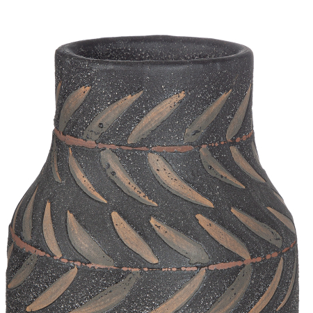 Vaza, „Oliva”, Ceramica, verde, negru, PU 3, H 26 cm, A. 13 cm [1]