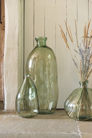 Vaza Olivia, Sticla, Verde, 33x33x73 cm [3]