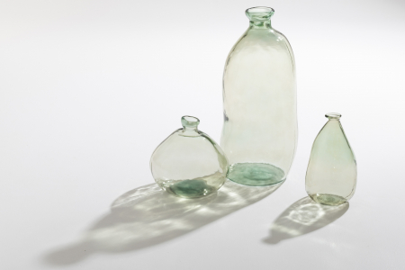 Vaza Olivia, Sticla, Verde, 33x33x73 cm [2]