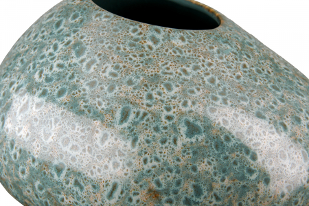 Vaza Organic, Ceramica, Verde, 25x22x12 cm [1]