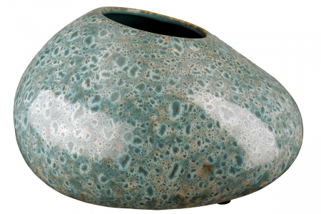 SALE % - Vaza Organic, Ceramica, Verde, 25x22x12 cm