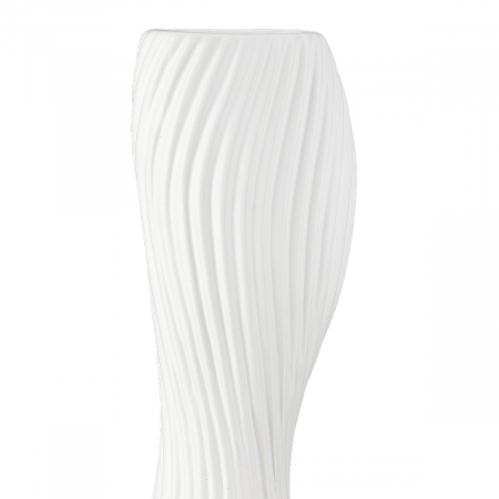 Vaza, organica, Faro, Ceramica, alba, PU 2, L. 8 cm, L. 13,5 cm, H. 40,5 cm [3]