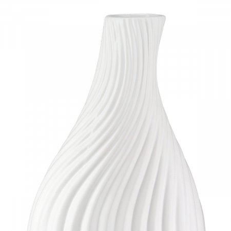 Vaza, organica, Faro, Ceramica, alba, PU 3, L. 8 cm, L. 15,5 cm, H. 29 cm [3]