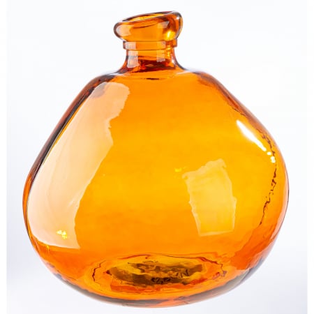 Arta sticlei - Vaza, organica, Organic, Sticla, portocalie, PU 1, H. 32 cm, D. 31,5 cm