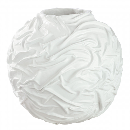 Vază, organică, rășină sintetică, albă, PU 1, H 48 cm, D 50 cm VAZE SI GHIVECE - Vază, organică, rășină sintetică, albă, PU 1, H 48 cm, D 50 cm