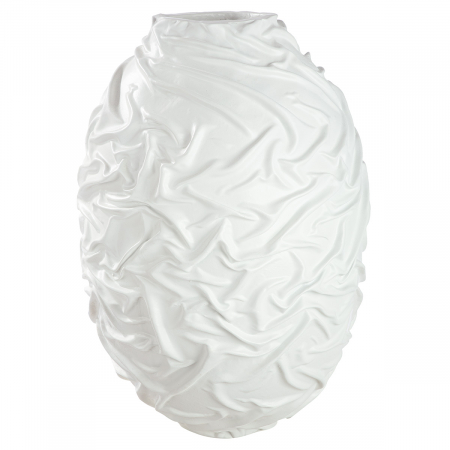 Vază, organică, rășină sintetică, albă, PU 1, H 60 cm, D 42 cm [1]