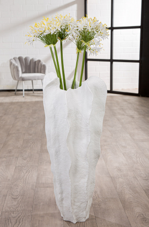 Vază, organică, rășină sintetică, albă, PU 1, L. 38 cm, l. 38 cm, H 92 cm [3]