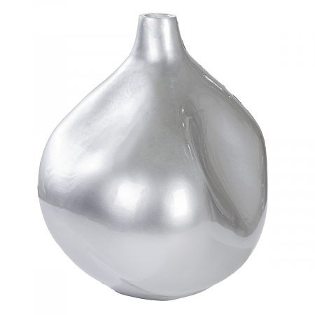 Vază, organică, rășină sintetică, argintie, PU 1, L. 25 cm, l. 37 cm, H 34 cm [1]