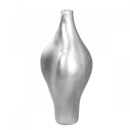Vază, organică, rășină sintetică, argintie, PU 1, L. 28 cm, l. 38 cm, H 71 cm [1]