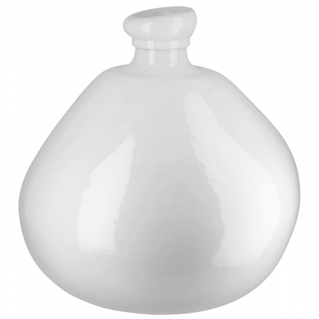 Vază, organică, sticlă, albă, PU 1, H 32 cm, D 32 cm [1]