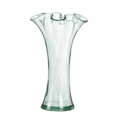Vază, organică, sticlă, verde, PU 1, H 30 cm, D 20 cm VAZE SI GHIVECE - Vază, organică, sticlă, verde, PU 1, H 30 cm, D 20 cm