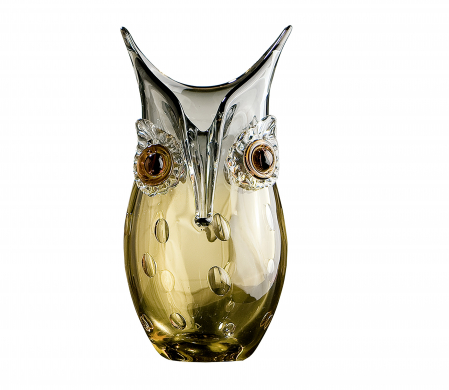Vaza OWL, sticla, 12.5x23x12 cm [0]