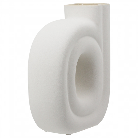 Vaza perforata, Oslo, Ceramica, alba, PU 4, L. 7,5 cm, L. 16,5 cm, H. 21 cm [1]