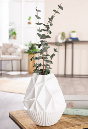 Vaza, Pisa, Ceramica, alba, PU 2, H. 24,5 cm, D. 21 cm [4]
