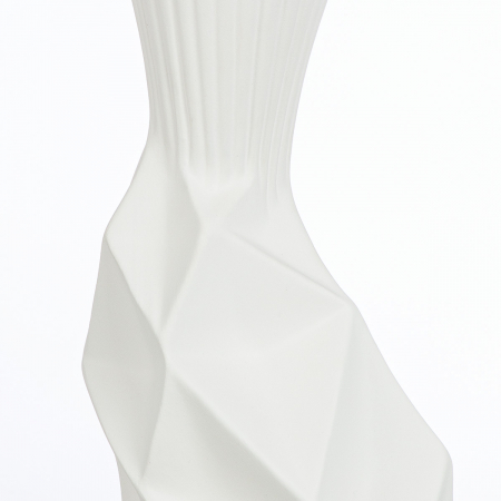 Vaza, Pisa, Ceramica, alba, PU 2, L. 15 cm, L. 18,5 cm, H. 44 cm [2]