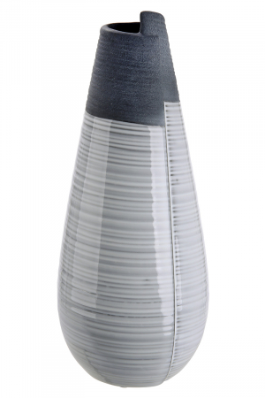Vaza Porto, ceramica, gri, 15x35x15 cm [1]