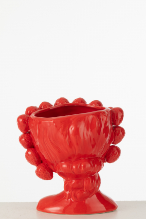 Vază, Portocale, ceramică, Orange, L 15| W 15| H 26.5 cm [1]