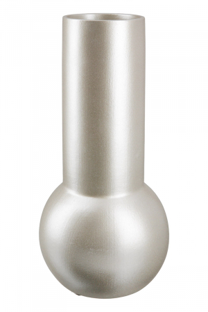 SALE % - Vaza Quantum, Ceramica, Alb sidefat, 31x14 cm