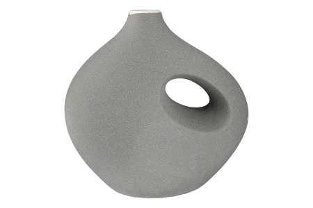 Vaza, "Radon", Ceramica, bej, gri, PU 2, 2 asortate, L. 11,5 cm, l. 21 cm, H 21 cm [2]