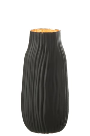 Vază, River, Sticlă, Negru M [1]