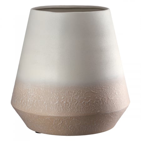 SALE % - Vază, rotundă, Metal, bej, PU 1, H 24 cm, D 24 cm