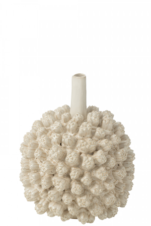 Vaze si boluri - Vază, Saki ceramică, Alb L, L 24.5| W 24.5| H 30 cm