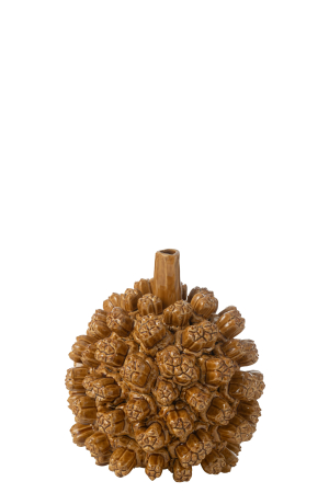 VAZE SI GHIVECE - Vază, Saki ceramică, Galben S, L 19| W 19| H 21 cm