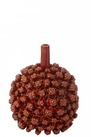 Vaze si boluri - Vază, Saki ceramică, Red L, L 24.5| W 24.5| H 30 cm