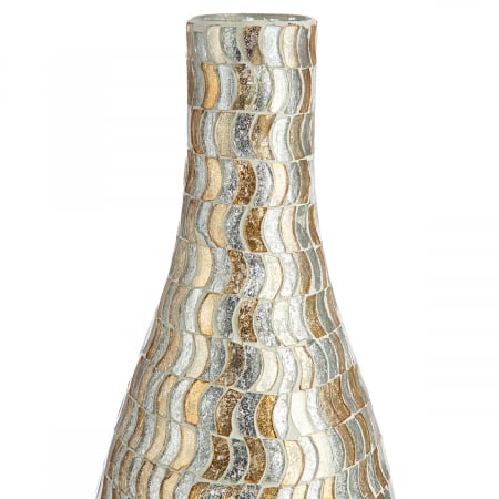 Vaza, Sanga, grafica, Sticla, auriu, argintiu, PU 2, H. 37 cm, D. 13 cm [1]